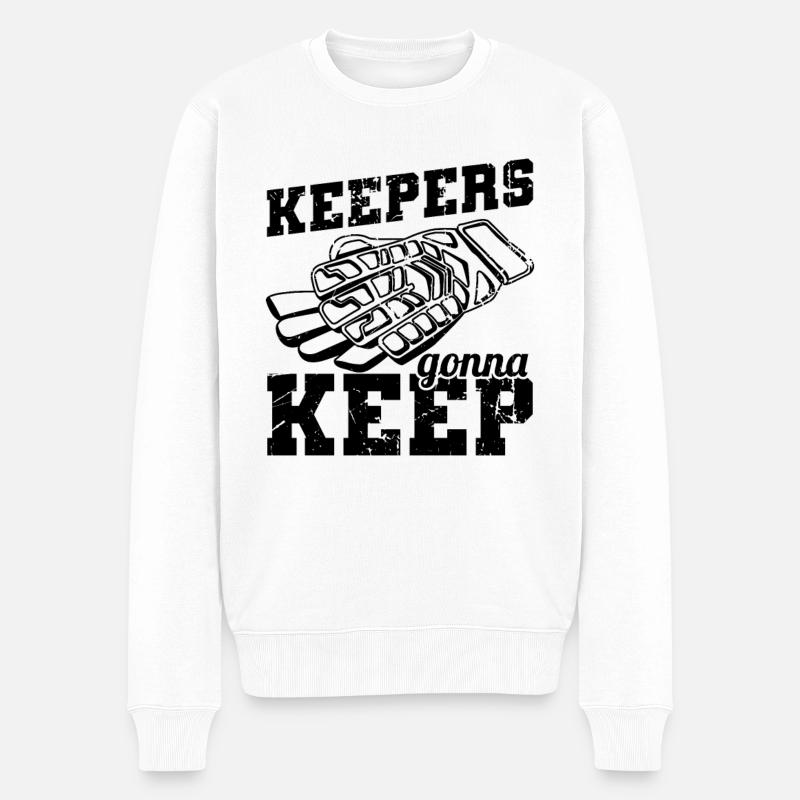 Torhüter - Männer Premium Bio Pullover - Weiß