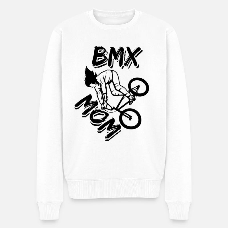 BXM Mama - Männer Premium Bio Pullover - Weiß
