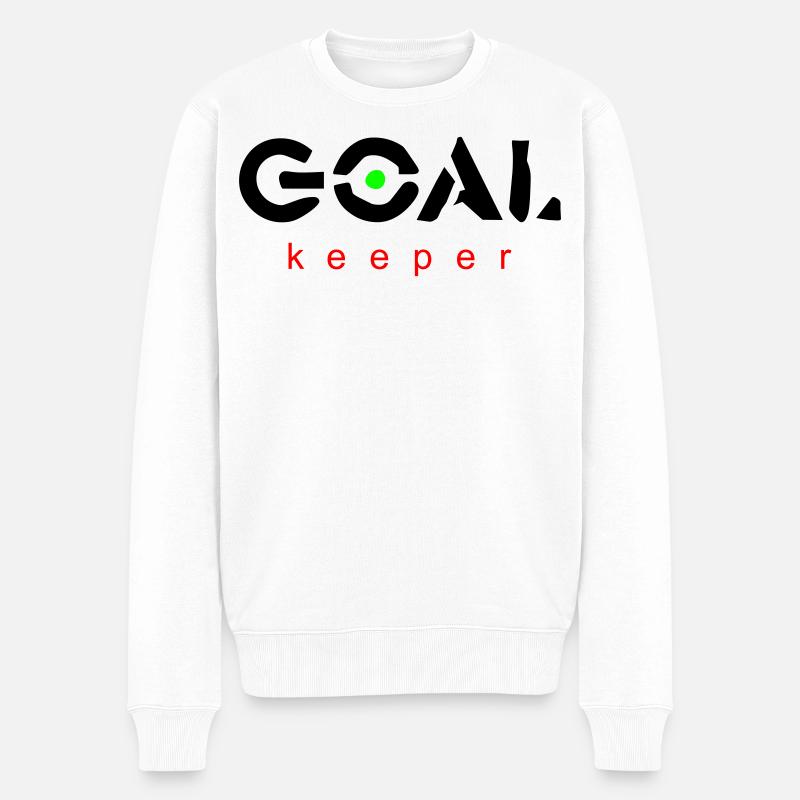 goalkeeper - Männer Premium Bio Pullover - Weiß
