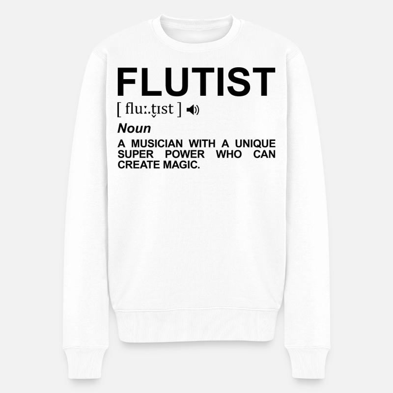Terme flûtiste - Pull Premium bio Homme - blanc