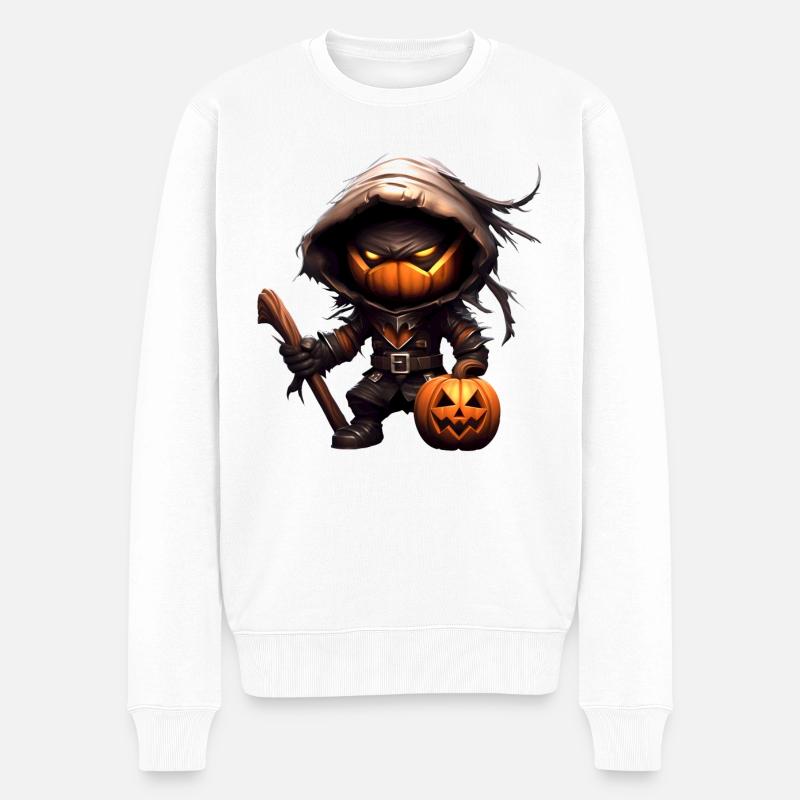 Ninja citrouille - Pull Premium bio Homme - blanc