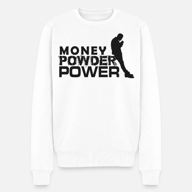 MPP schwarz - Männer Premium Bio Pullover - Weiß