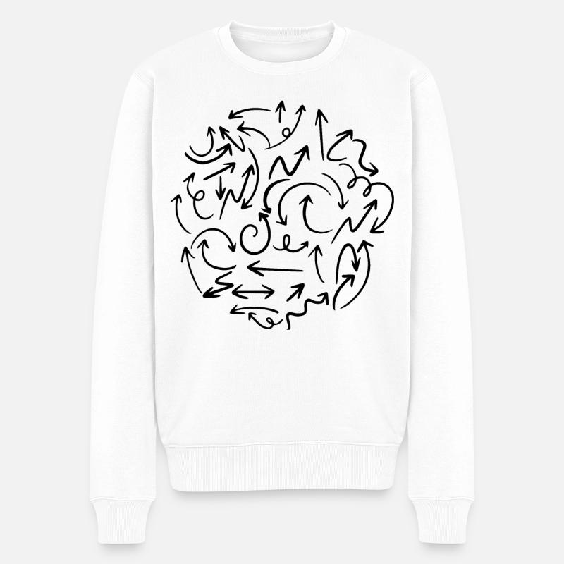 Il m’a demandé mon chemin - Pull Premium bio Homme - blanc