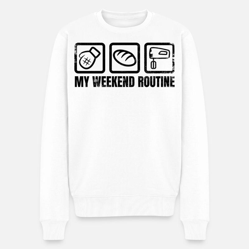 Un week-end de boulanger - Pull Premium bio Homme - blanc