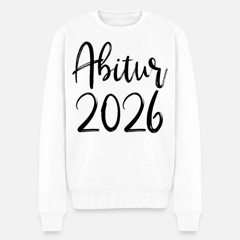 Abitur 2026 - Männer Premium Bio Pullover - Weiß