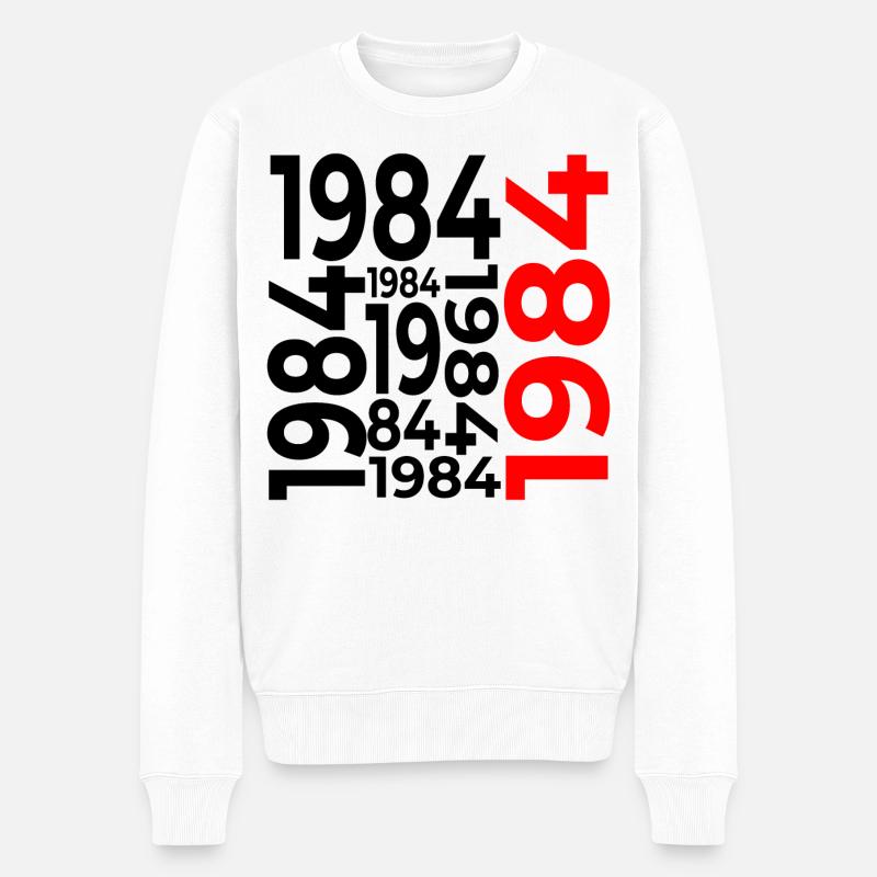 42e anniversaire 1984 - Pull Premium bio Homme - blanc