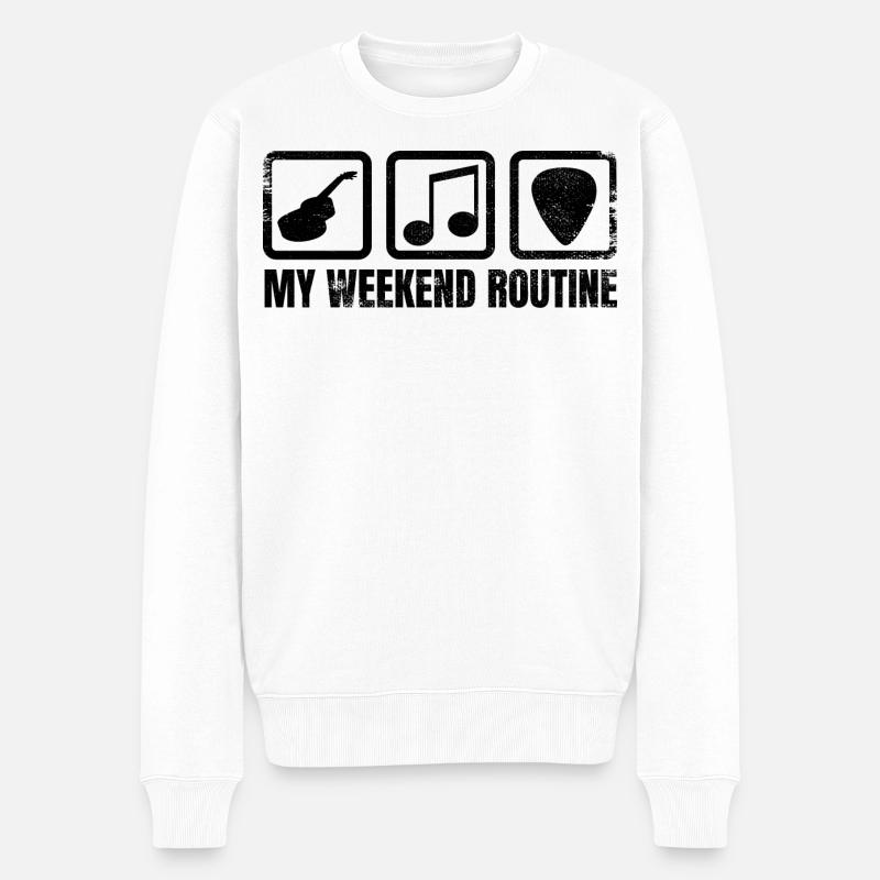 Ma routine du week-end - Pull Premium bio Homme - blanc