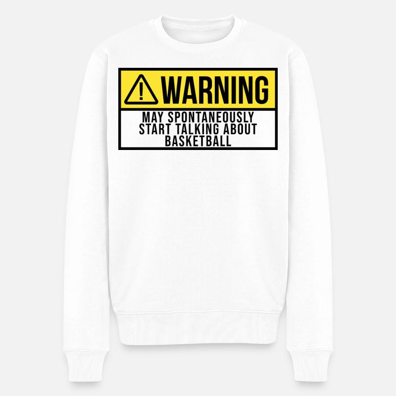 Commencez à parler de basket-ball - Pull Premium bio Homme - blanc
