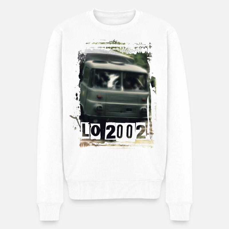 Robur LO 2002 DDR - Männer Premium Bio Pullover - Weiß