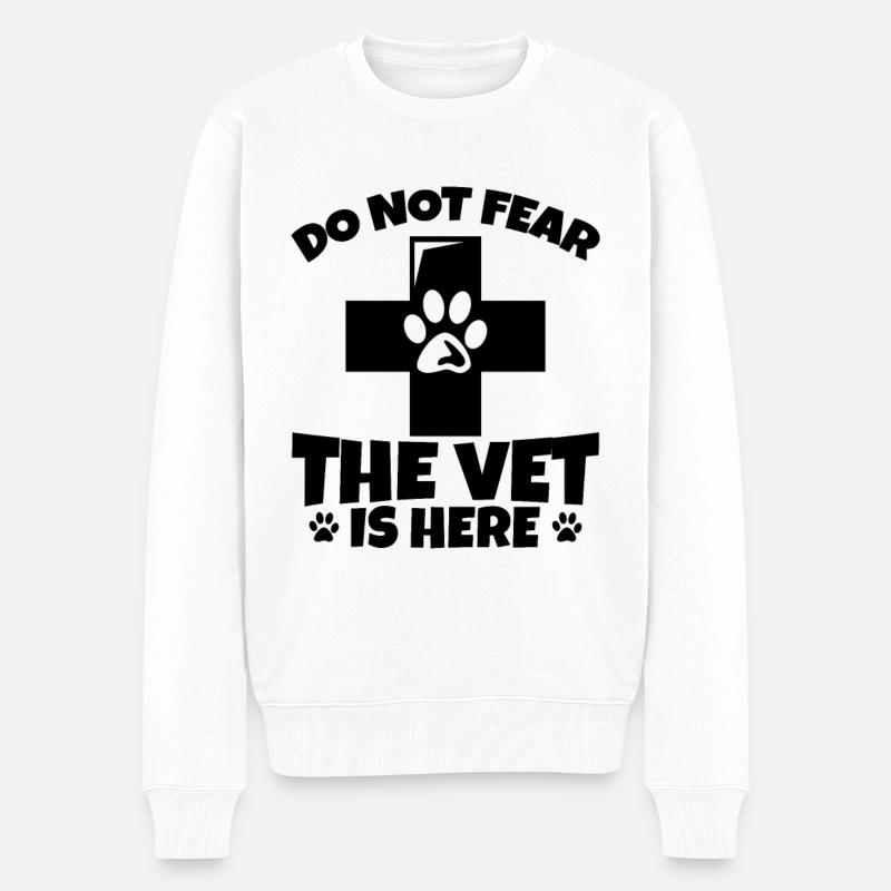 Citation d’un vétérinaire - Pull Premium bio Homme - blanc