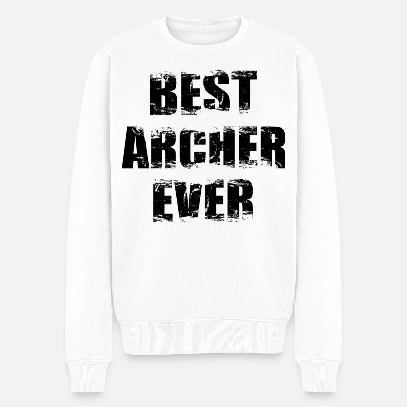 Meilleur archer - Pull Premium bio Homme - blanc