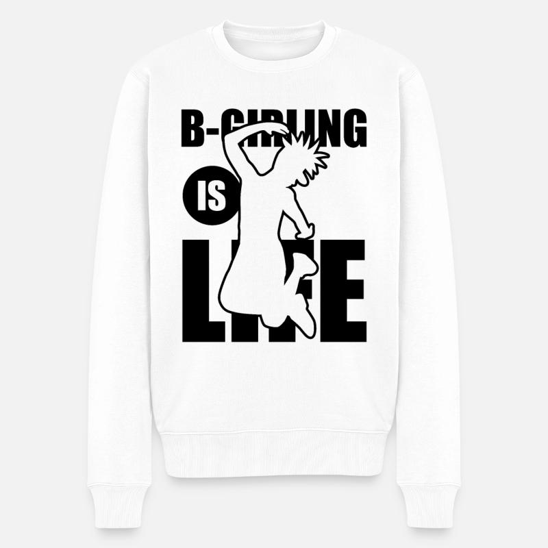 B-Girling, c’est la vie - Pull Premium bio Homme - blanc