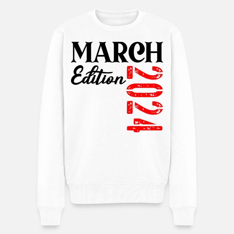 3e anniversaire mars 2024 - Bébé - Pull Premium bio Homme - blanc