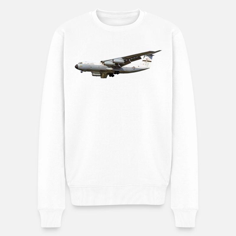 C-141 - Männer Premium Bio Pullover - Weiß