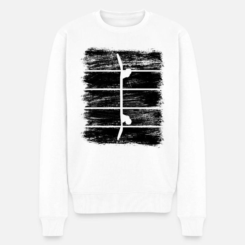 Skateboard - Pull Premium bio Homme - blanc