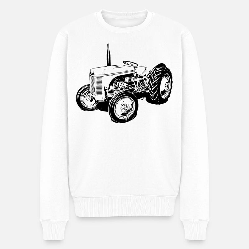 Stéphanie - Pull Premium bio Homme - blanc