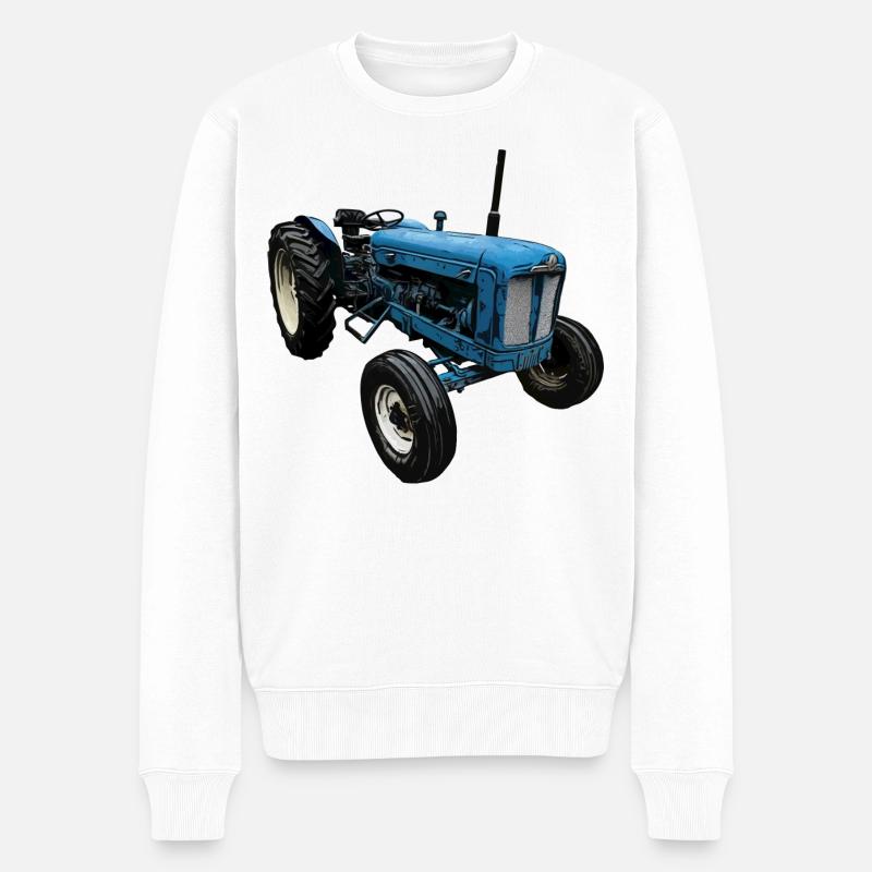 Traktor Super Major 6 - Männer Premium Bio Pullover - Weiß