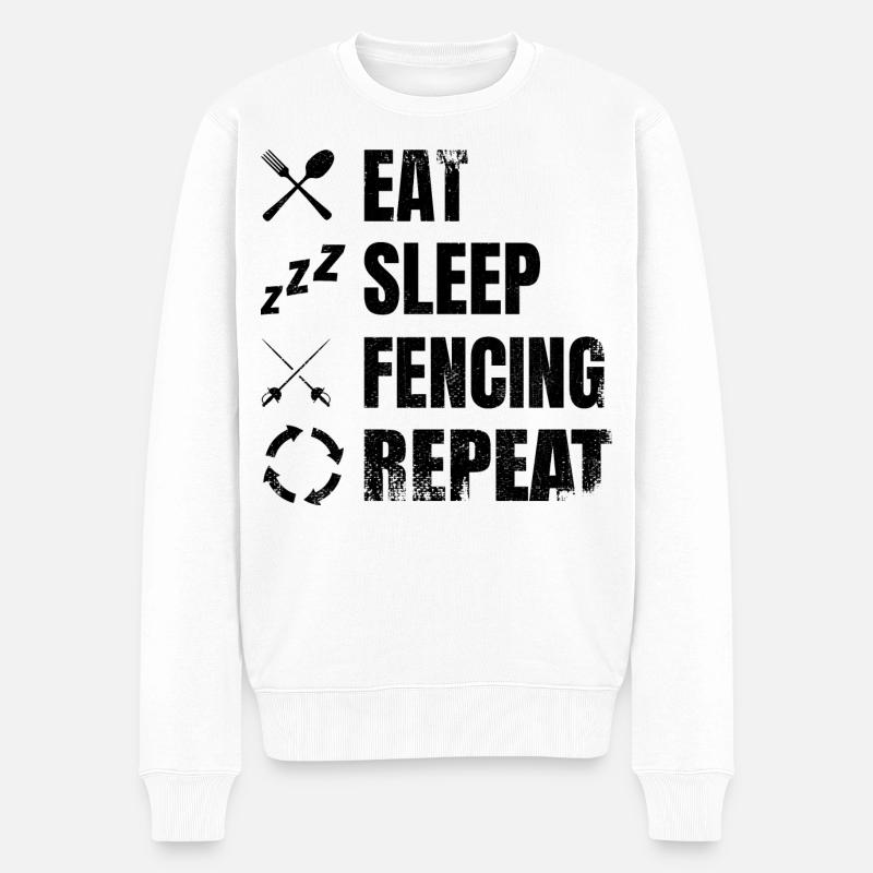 Escrime de motivation - Pull Premium bio Homme - blanc