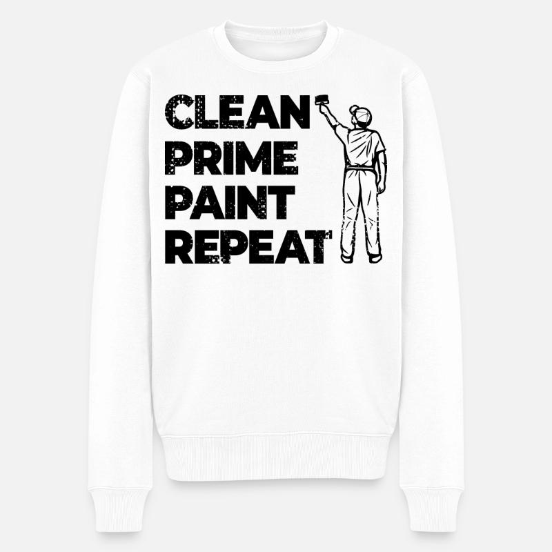 Flux de travail Painter - Pull Premium bio Homme - blanc