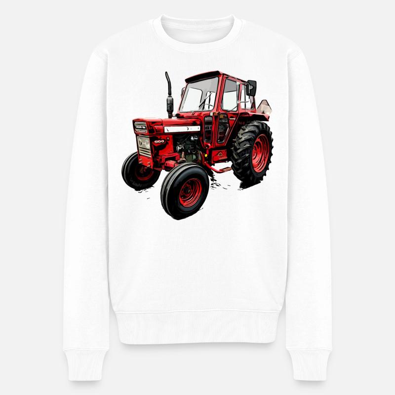 Traktor BM T 500 - Männer Premium Bio Pullover - Weiß
