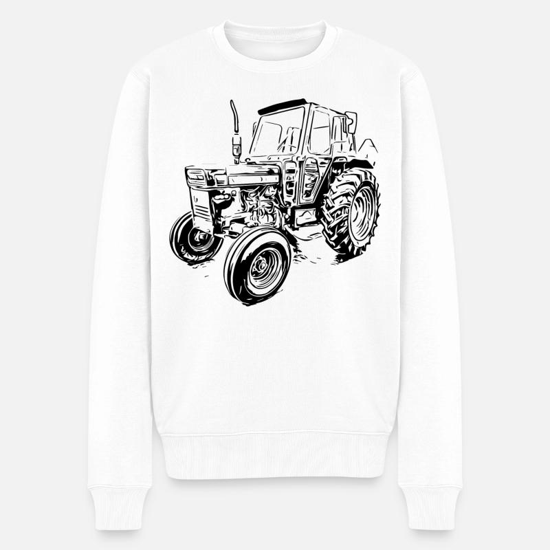 BM T 500 - Männer Premium Bio Pullover - Weiß