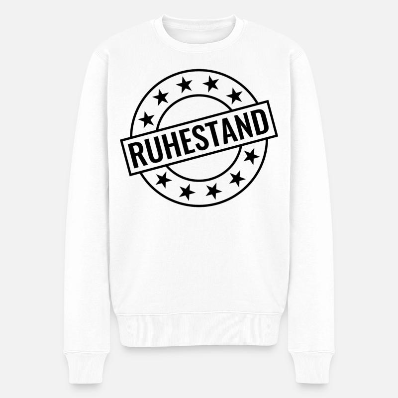Ruhestand - Männer Premium Bio Pullover - Weiß