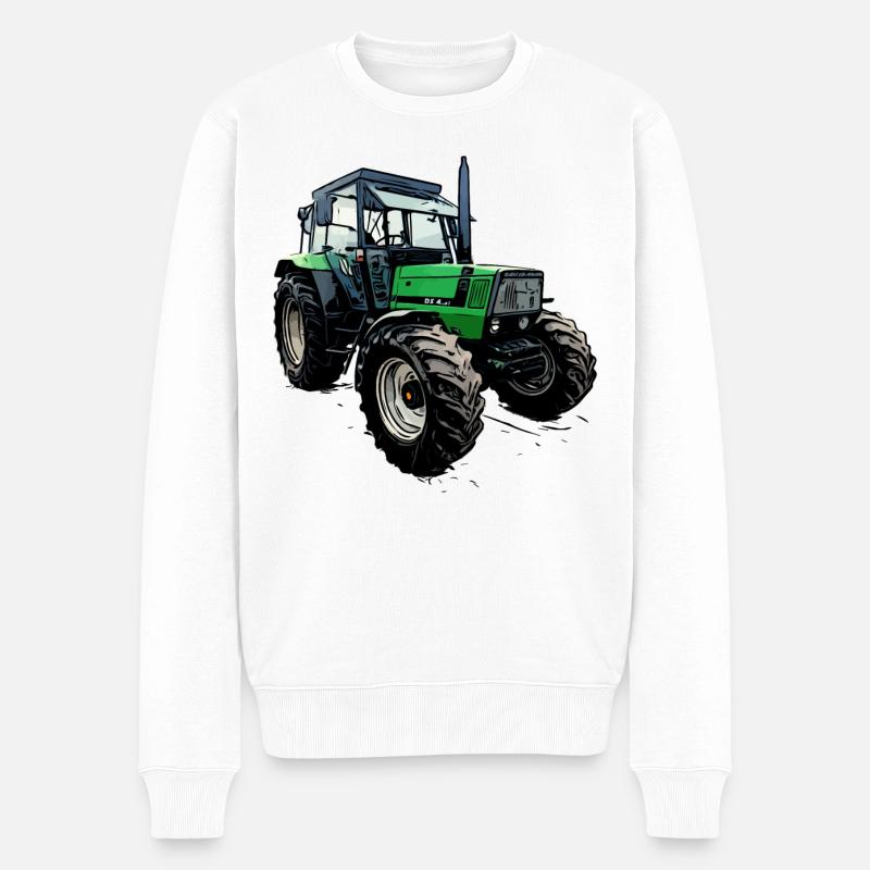 Traktor DX 4.31 - Männer Premium Bio Pullover - Weiß