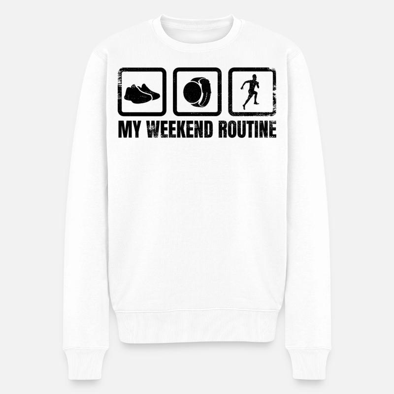 Ma routine du week-end - Pull Premium bio Homme - blanc