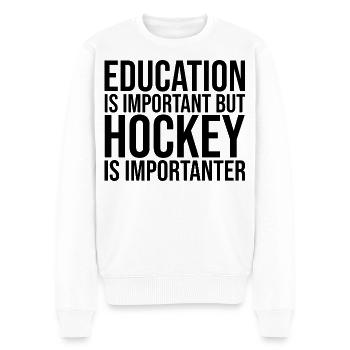Hockey - Männer Premium Bio Pullover - Weiß - Vorne - Thijin (182cm)