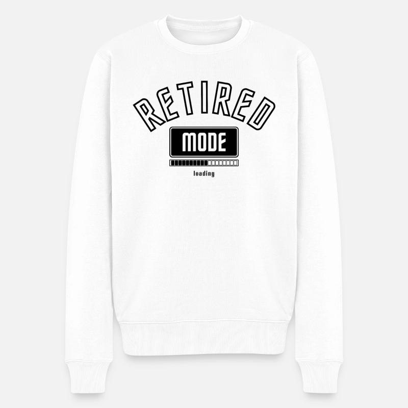 Vorfreude Rentner Modus wird geladen. - Männer Premium Bio Pullover - Weiß