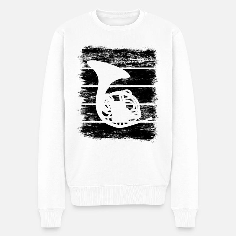 Clairon - Pull Premium bio Homme - blanc