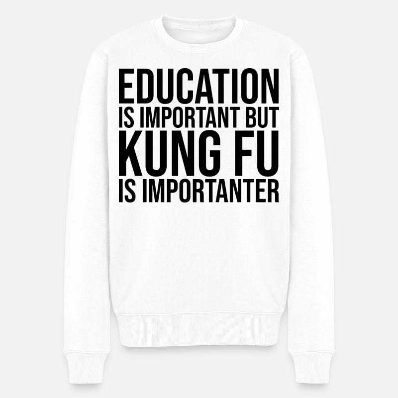 kung-fu - Pull Premium bio Homme - blanc