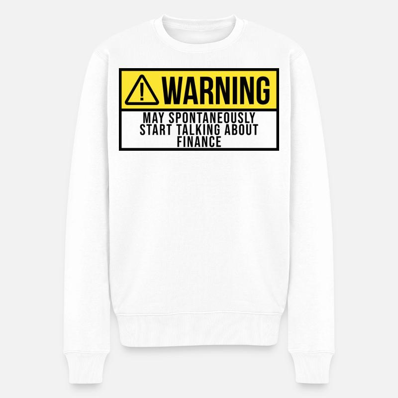 finanzieren - Männer Premium Bio Pullover - Weiß