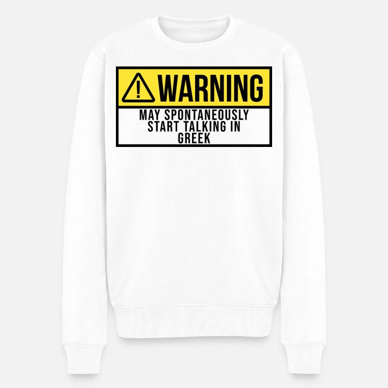 Grec - Pull Premium bio Homme - blanc