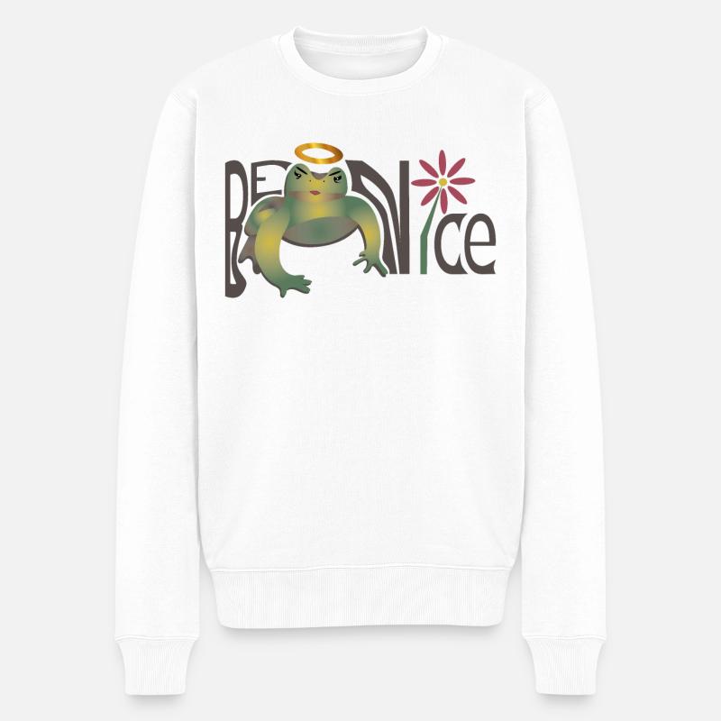 Soyez gentil - Pull Premium bio Homme - blanc