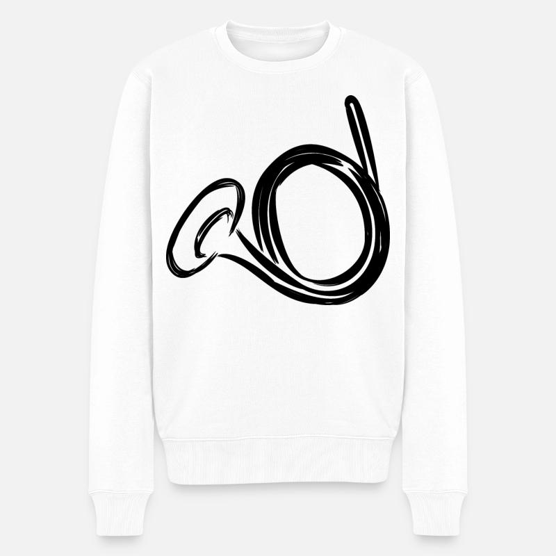 Clairon - Pull Premium bio Homme - blanc