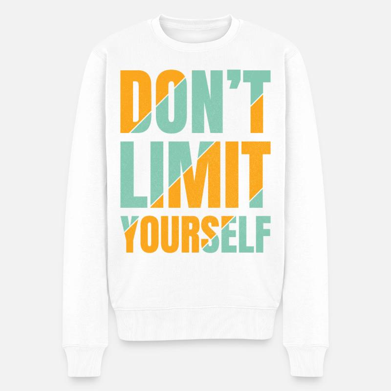 Ne vous limitez pas - Pull Premium bio Homme - blanc