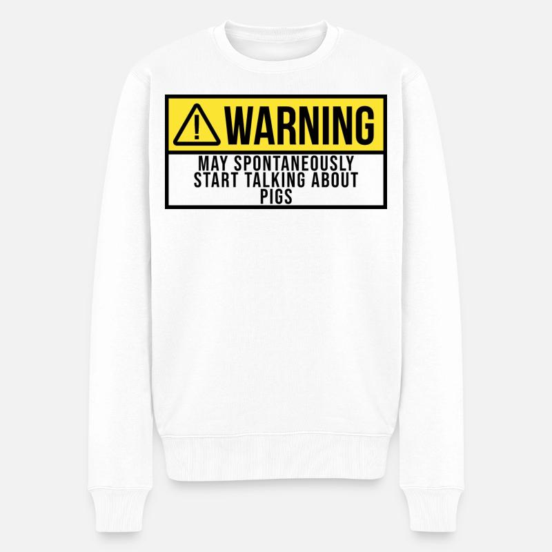 Cochon - Pull Premium bio Homme - blanc