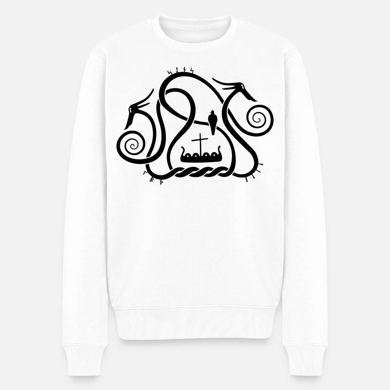 Sea serpents - Pull Premium bio Homme - blanc