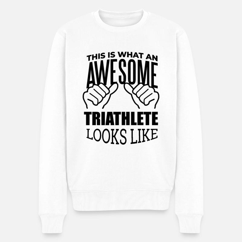 triathlon - Pull Premium bio Homme - blanc