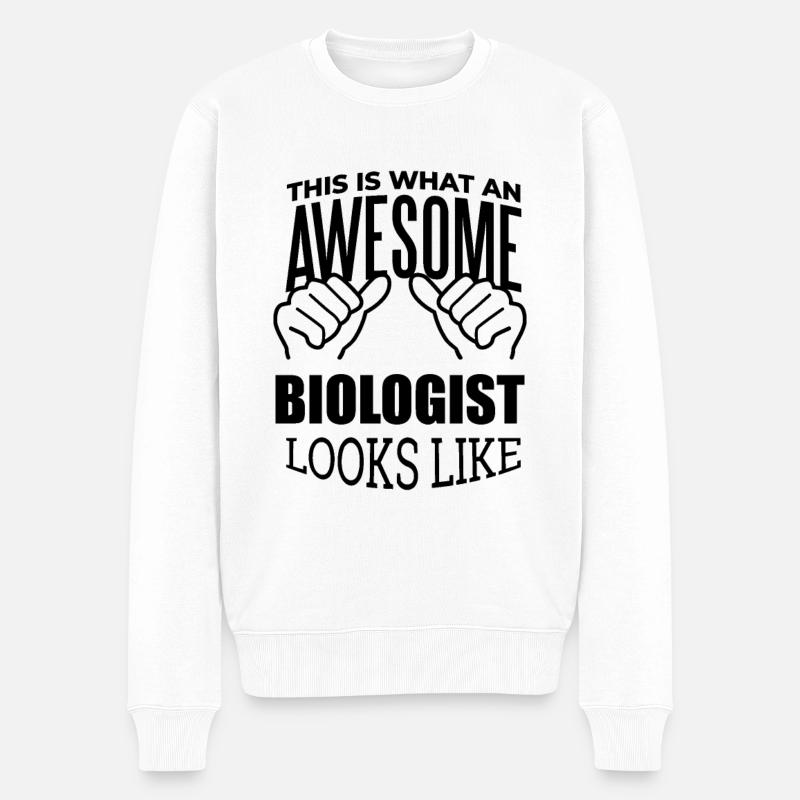 biologiste - Pull Premium bio Homme - blanc