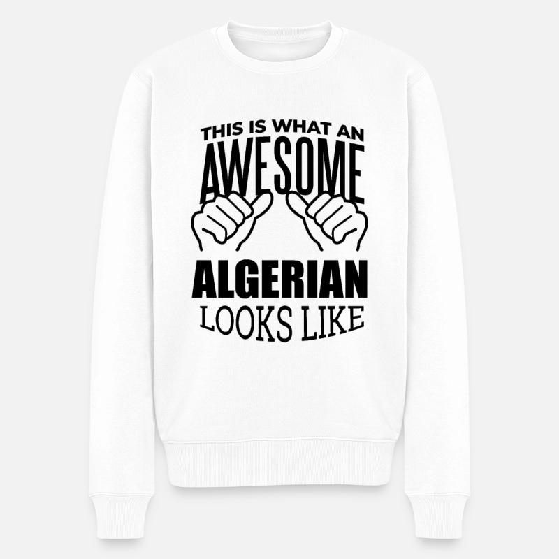 Algérie - Pull Premium bio Homme - blanc