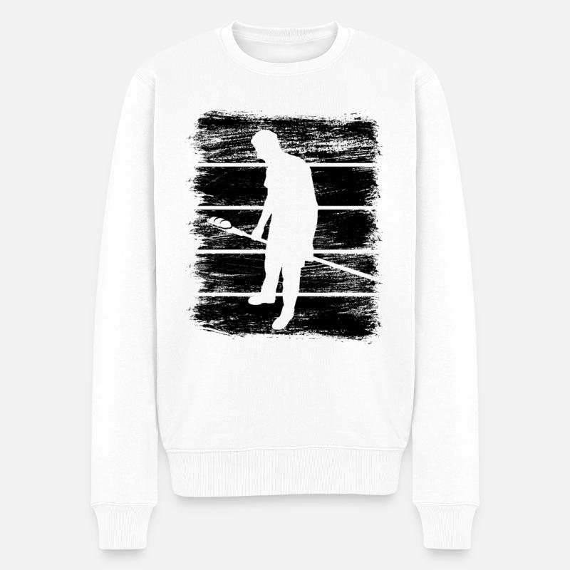 Croquis de Baker - Pull Premium bio Homme - blanc