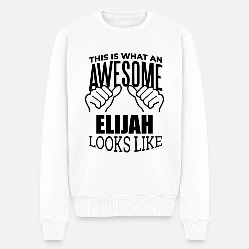 Elijah - Pull Premium bio Homme - blanc