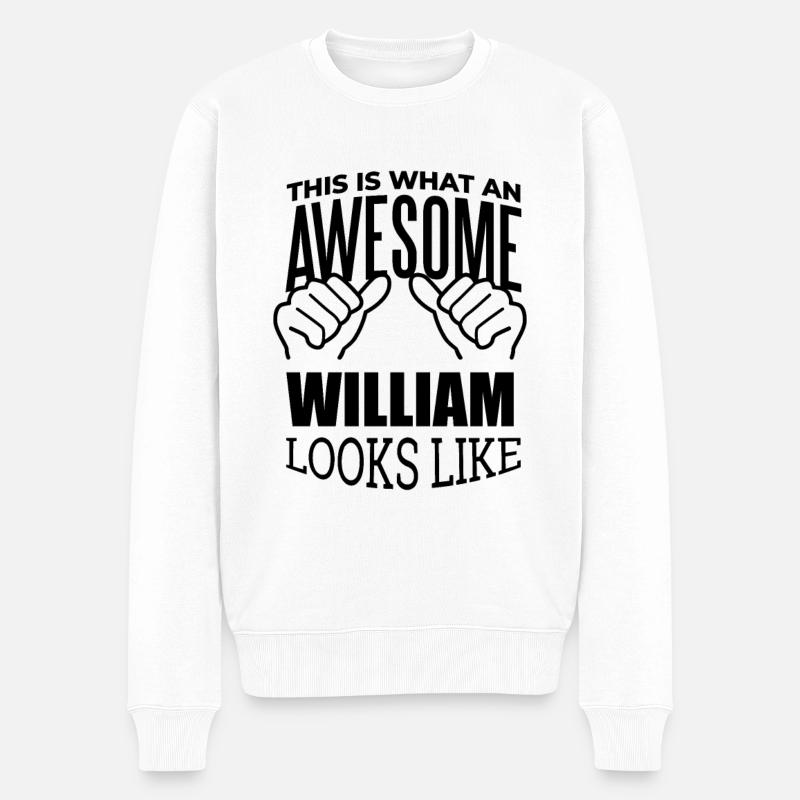 William - Pull Premium bio Homme - blanc
