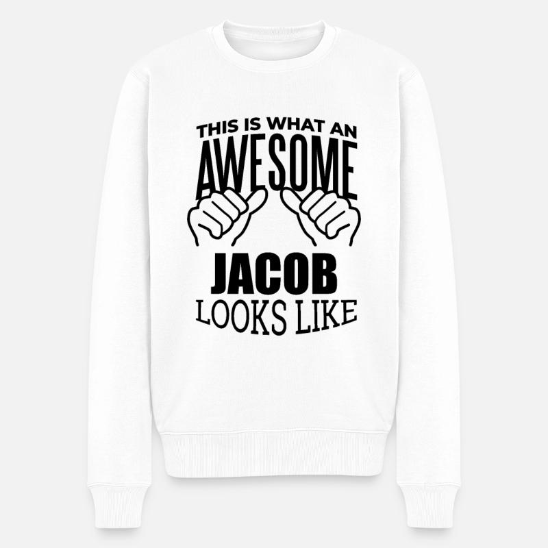 Jacob - Pull Premium bio Homme - blanc