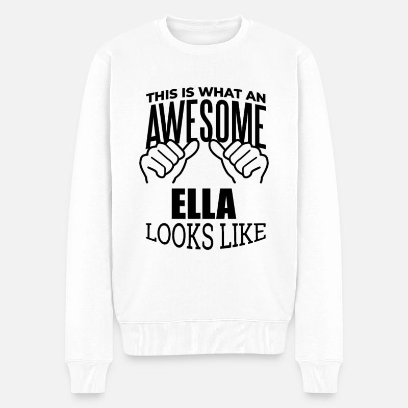 Ella - Pull Premium bio Homme - blanc