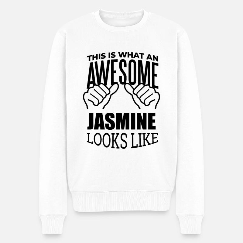 jasmin - Pull Premium bio Homme - blanc