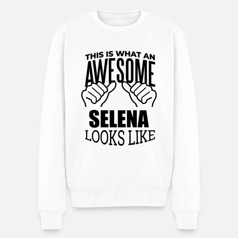 Selena - Pull Premium bio Homme - blanc