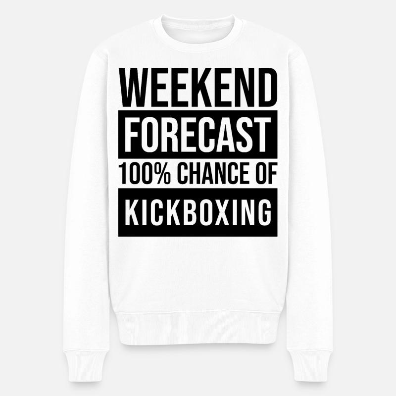 Kickboxer - Männer Premium Bio Pullover - Weiß